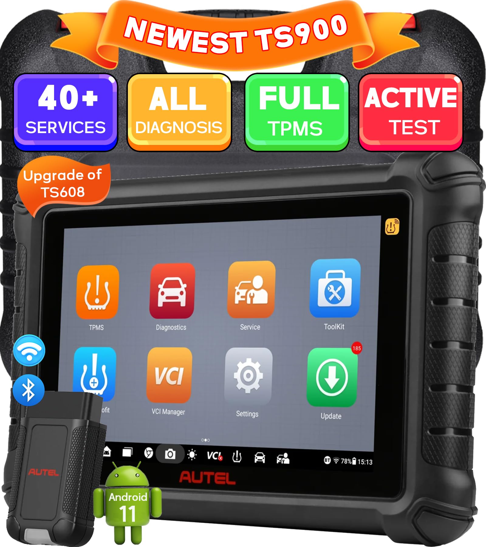 Autel MaxiPRO MP900-TS Valise Diagnostic Auto, Codage ECU, Bidirectionnel