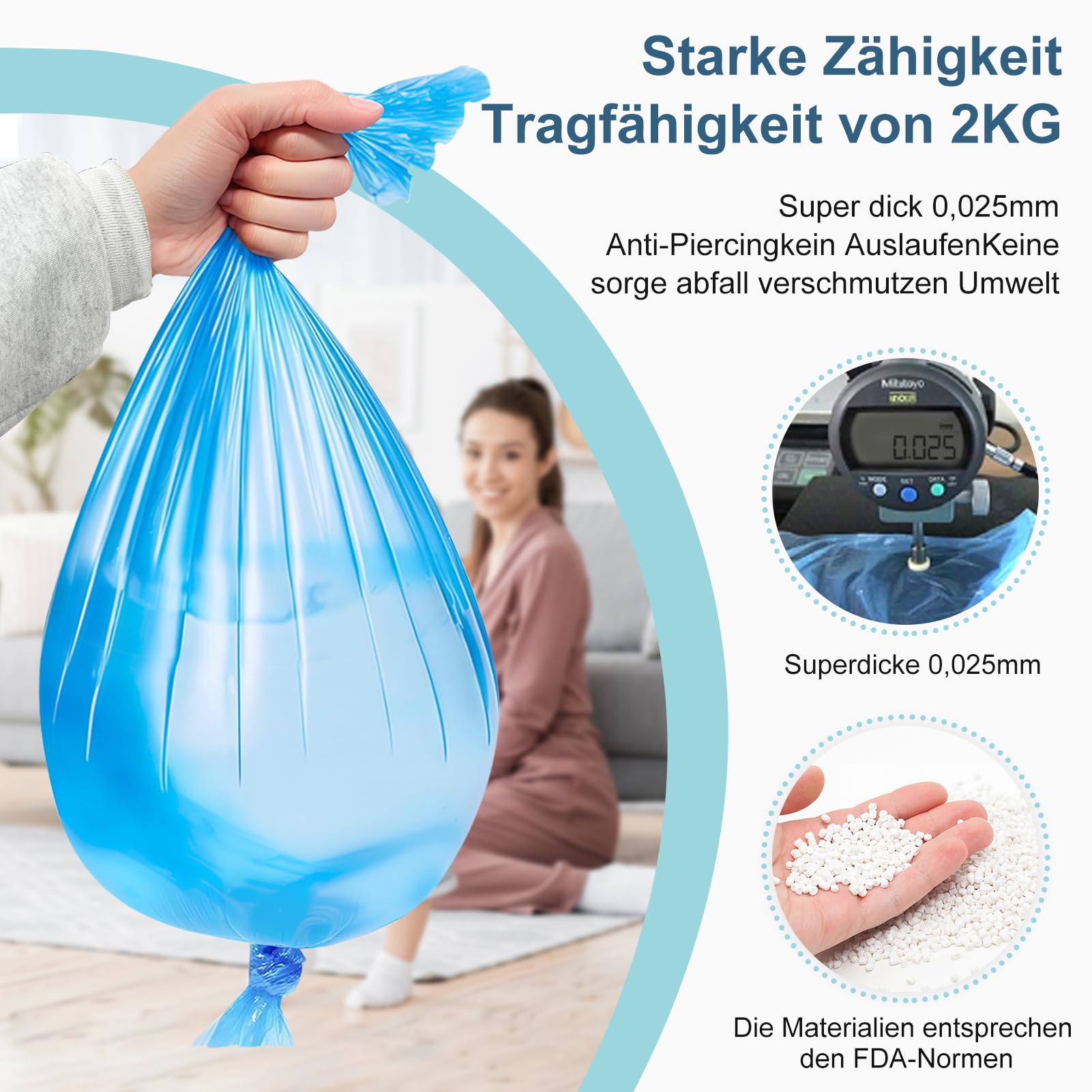 12 Recharge Poubelle A Couche Bebe, 4.5m Sac Poubelle Couche, Bloque Les Odeurs Avec 7 Couches Protectrices, Avec Angelcare/Litter Lockerii (avec Tous Les Types De Recharges