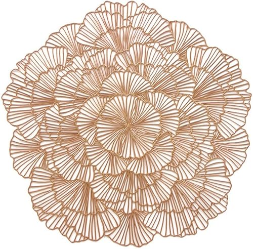 Miniatura 3 de Mantel individual de vinilo antideslizante de 15 pulgadas (plateado-B, 8)