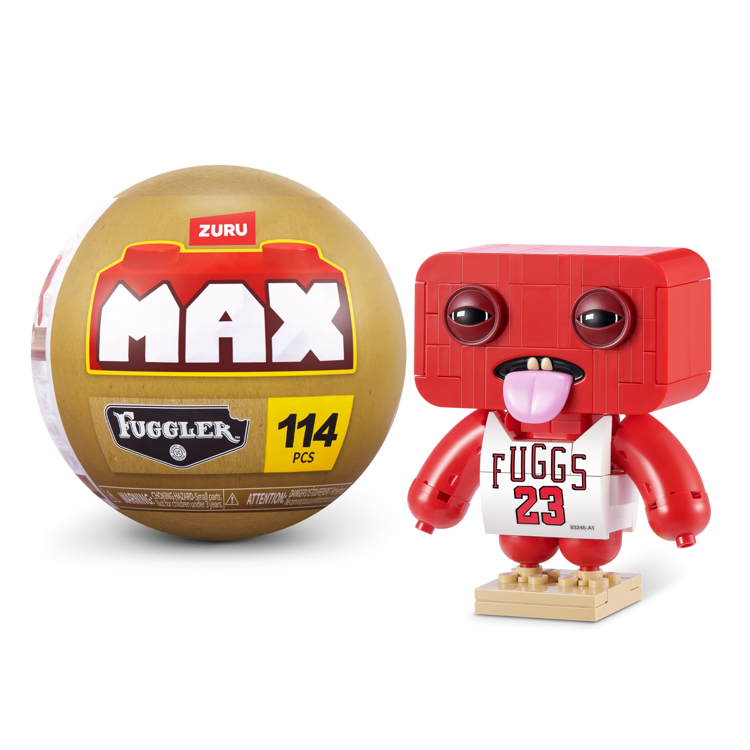 Max Build More Premium Plastic Building Bricks Fuggler Stars Collection (Chunky McDunky) by ZURU, Celebrity‑Inspired Monster Builds for Teens, Adults, and Collectors, Display‑Ready Fun