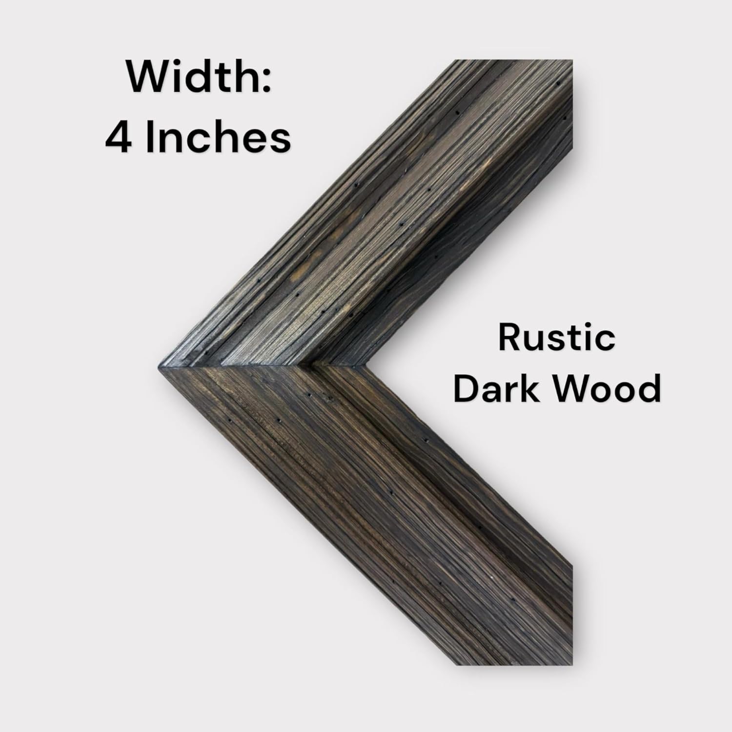 32, 43 & 50 inch Handmade wood ornate TV Frame for Samsung The Frame TV. Rustic Dark Stain (not for use with other models) (50 INCH)