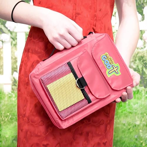 Miniatura 6 de Performore Funda para Biblia para niños, color rosa, duradera con cremallera, funda de transporte mediana, se adapta a hasta 8.50 x 6.25 x 2