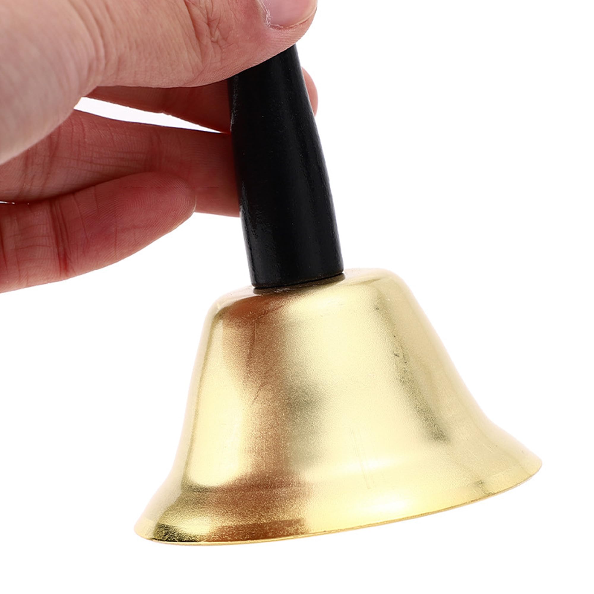 Campana, campanello a mano dell'hotel per la cena della reception della scuola, decorazione natalizia della reception, per il servizio in camera per l'istruzione dei bambini, 12 * 6,5 cm (1PCS)