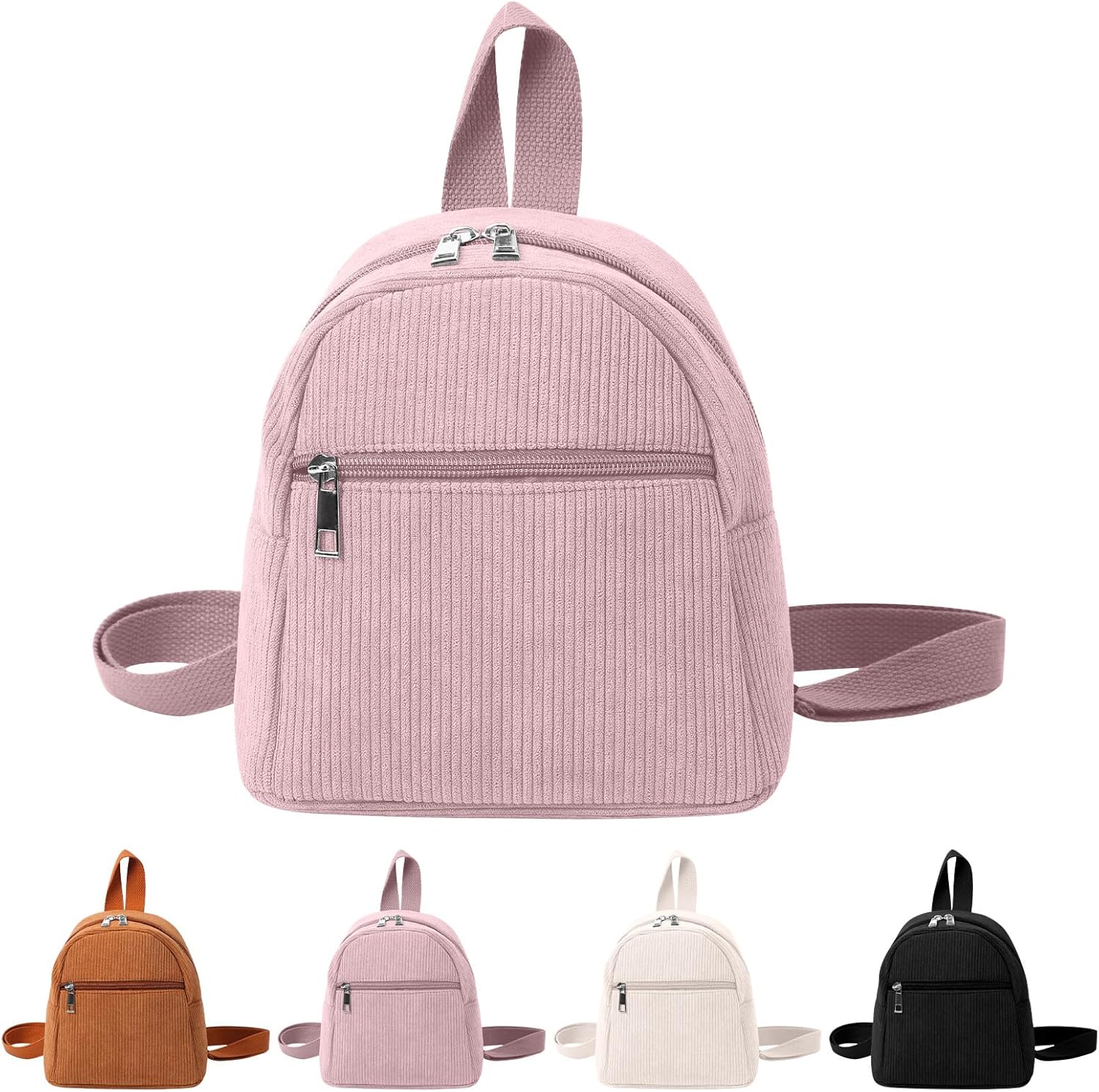 Mayoii Corduroy Mini Backpack Small Backpacks for Women Small Rucksack Women Lightweight Adjustable Strap Bag for Travel Shopping and Daily Use Mayoii Corduroy Mini Backpack Small Backpacks for Women Small Rucksack Women Lightweight Adjustable Strap Bag for Travel Shopping and Daily Use