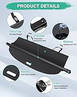 Vista 250 de Powerty Cubierta de Carga para Accesorios Kia Sportage 2023-2025 2026, Textura de Lona Cubierta Retráctil para Maletero Trasero de Carga de Equipaje