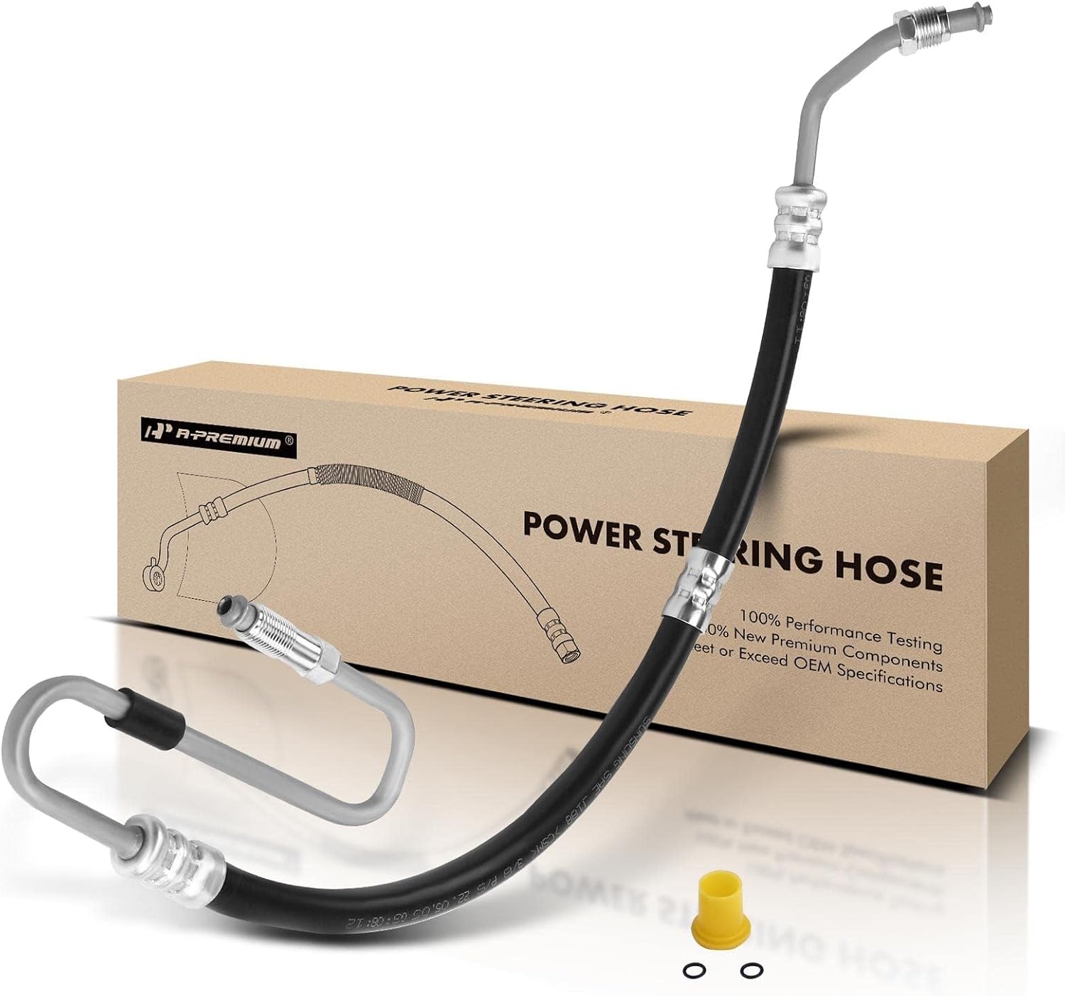 A-Premium Power Steering Pressure Hose Line Assembly Compatible with Dodge Dakota 2007-2010 Mitsubishi Raider 2007-2009 Ram Dakota 2011