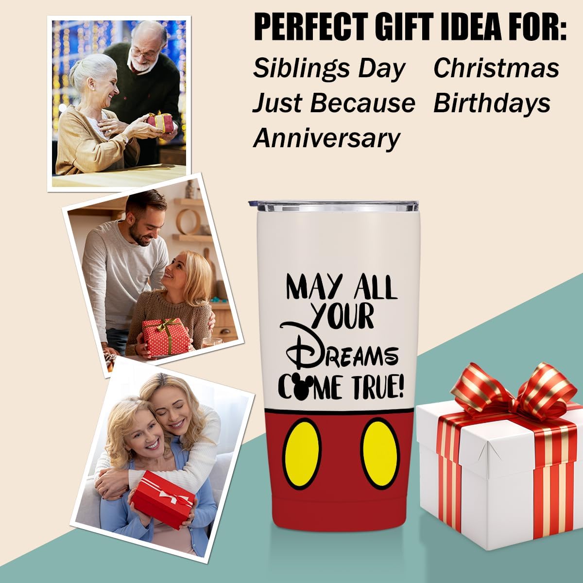 Magic Cartoon Mouse Inspired Straight Skinny 20 oz Tumbler Mouse Themed Gifts for Women Girls Friend Bestie Daughter Water Bottle Coffee Mug Insulated Tumblers Thermal Cup for Vacation Trip - Image 6