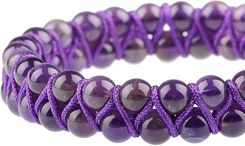 Miniatura 4 de MASSIVE BEADS - Pulsera de doble capa con cuentas de chakras naturales, cristales de poder curativo, macramé, cuentas de piedra para yoga, gemas