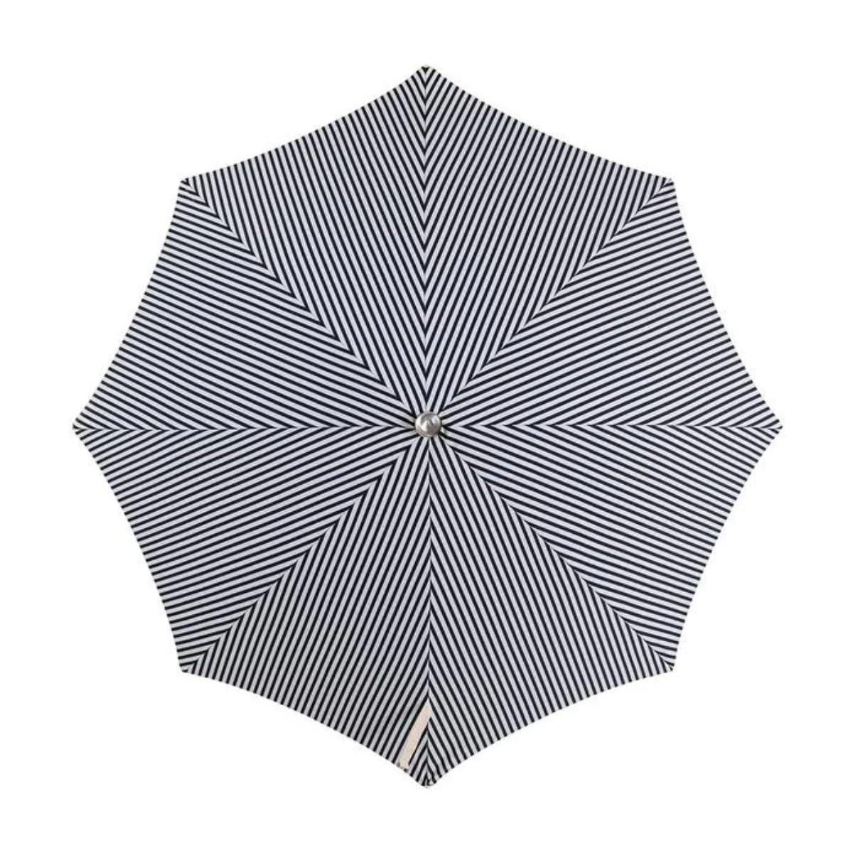 newgarden - Sombrilla Naranja de Tela y Flecos para Exterior, Playa, Jardin Ø 220 cm Plegable. Estructura de Acero Inoxidable Altura Ajustable para la Terraza y el Balcón
