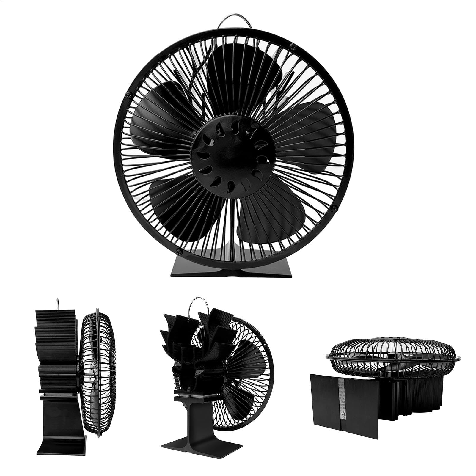 Ventola per stufa a legna Griglia Di Protezione Silenziosa Non Elettrica | Ventilatore soffiante da Per Stufe A Legna E Riscaldatore A Ceppi Da Interni