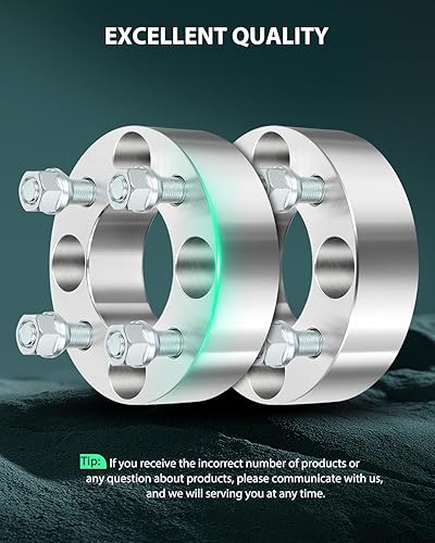 Miniatura 2 de SCITOO 4 adaptadores espaciadores de rueda de 0.157x4.000 in 1.5 pulgadas 4x4 4 orejetas 2.697 in 12 pulgadas pernos para EZ GO EZGO Club Car para