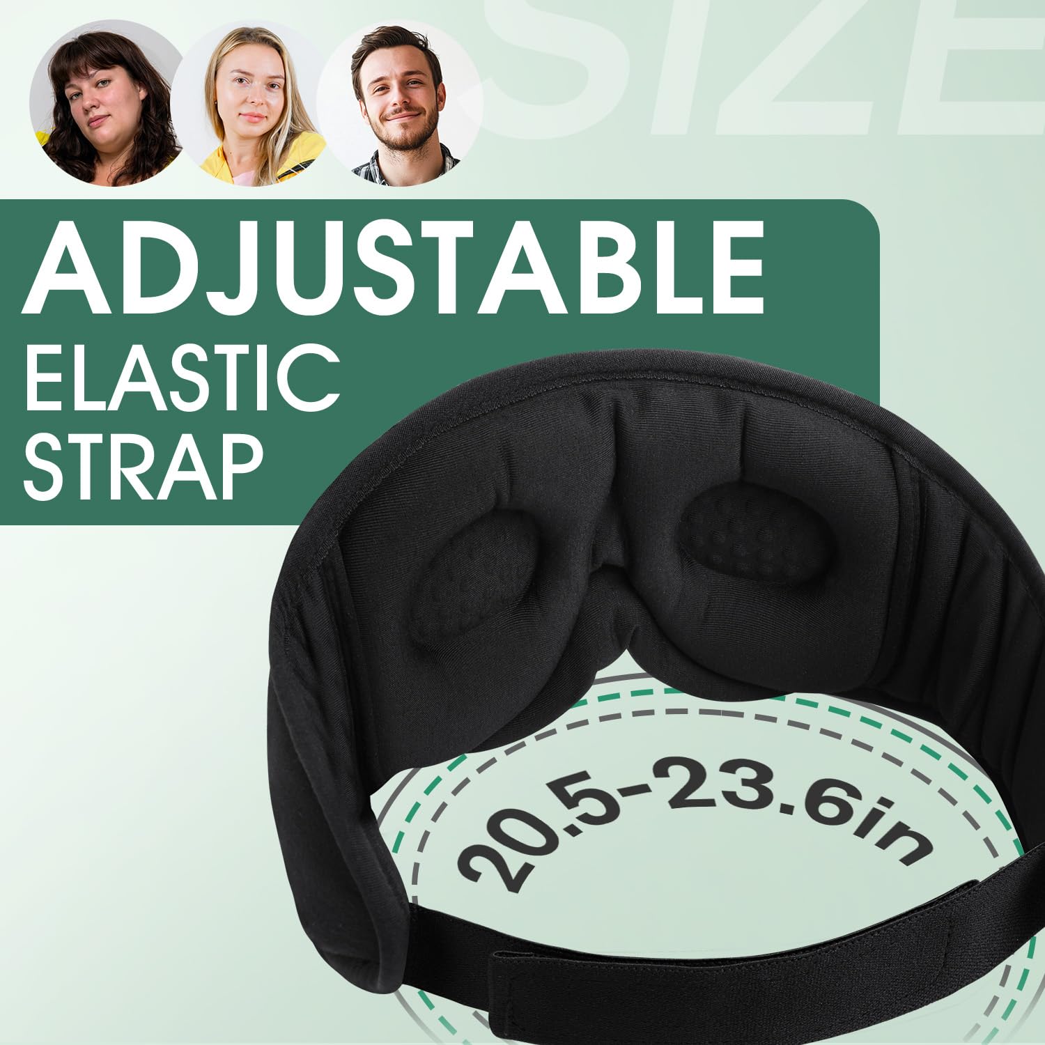 LC-dolida Bambou Masque de Sommeil Écouteur Bluetooth 5.4, 3D Masque de Nuit en Coton Bambou | Écouteurs de Sommeil Zero et 100% Blackout pour les Dormeurs Latéraux, les Voyages | Machine Lavable | Tissu doux 4D, respirant, zéro pression, occultation tota
