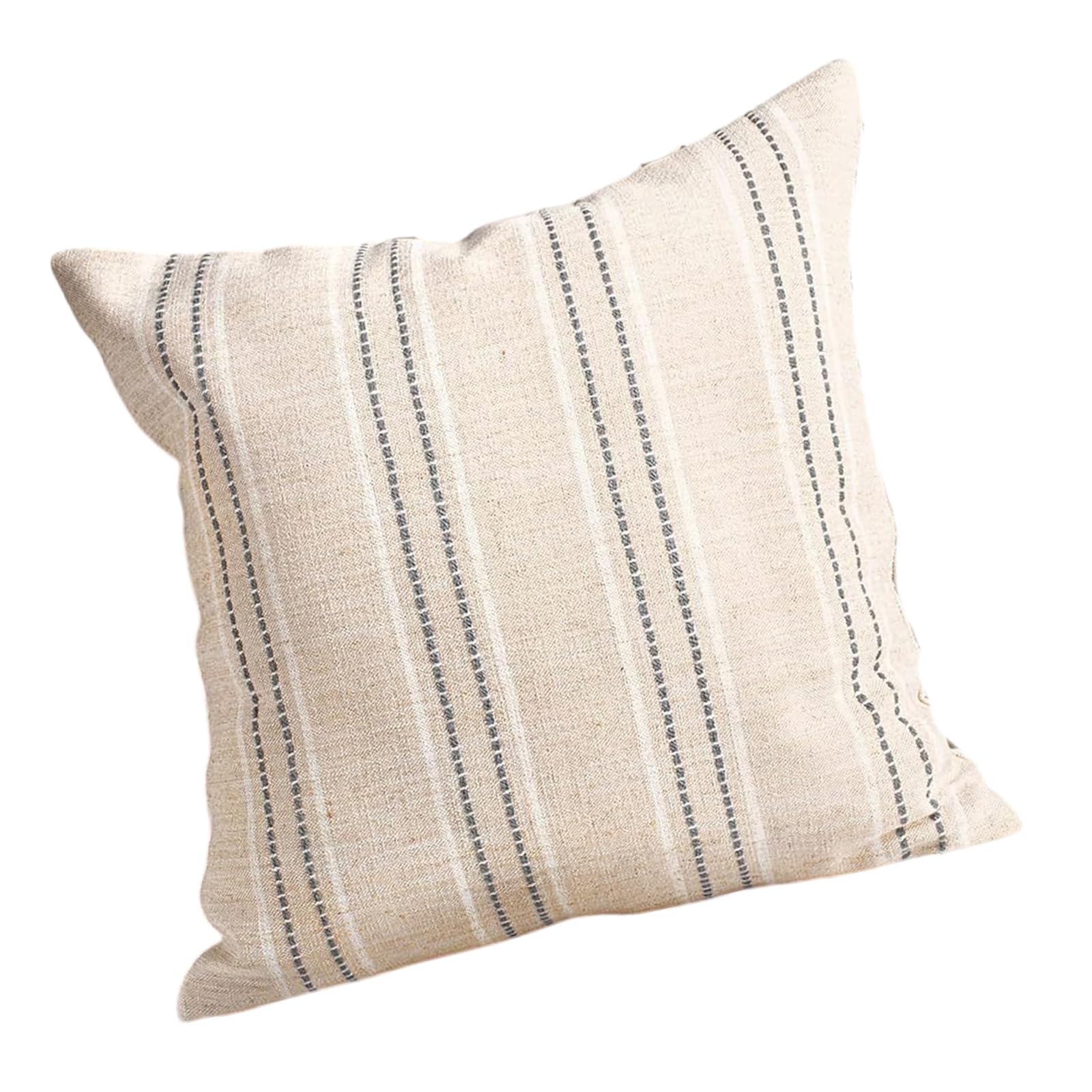 Msioytog Pillowcase Cushion Covers Pillow Sleeve with White and Black Stitching Option Pillowcase for Home Decoration Elegant Textured Cushion Covering