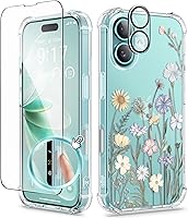 Vista 20 de GVIEWIN - Funda para iPhone 11 con protector de pantalla + protector de lente de cámara, cubierta protectora transparente suave de poliuretano