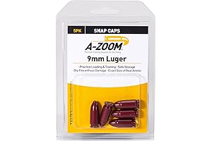 A-Zoom 9mm Luger Precision Snap Caps - Ideal for Training and Maintenance
