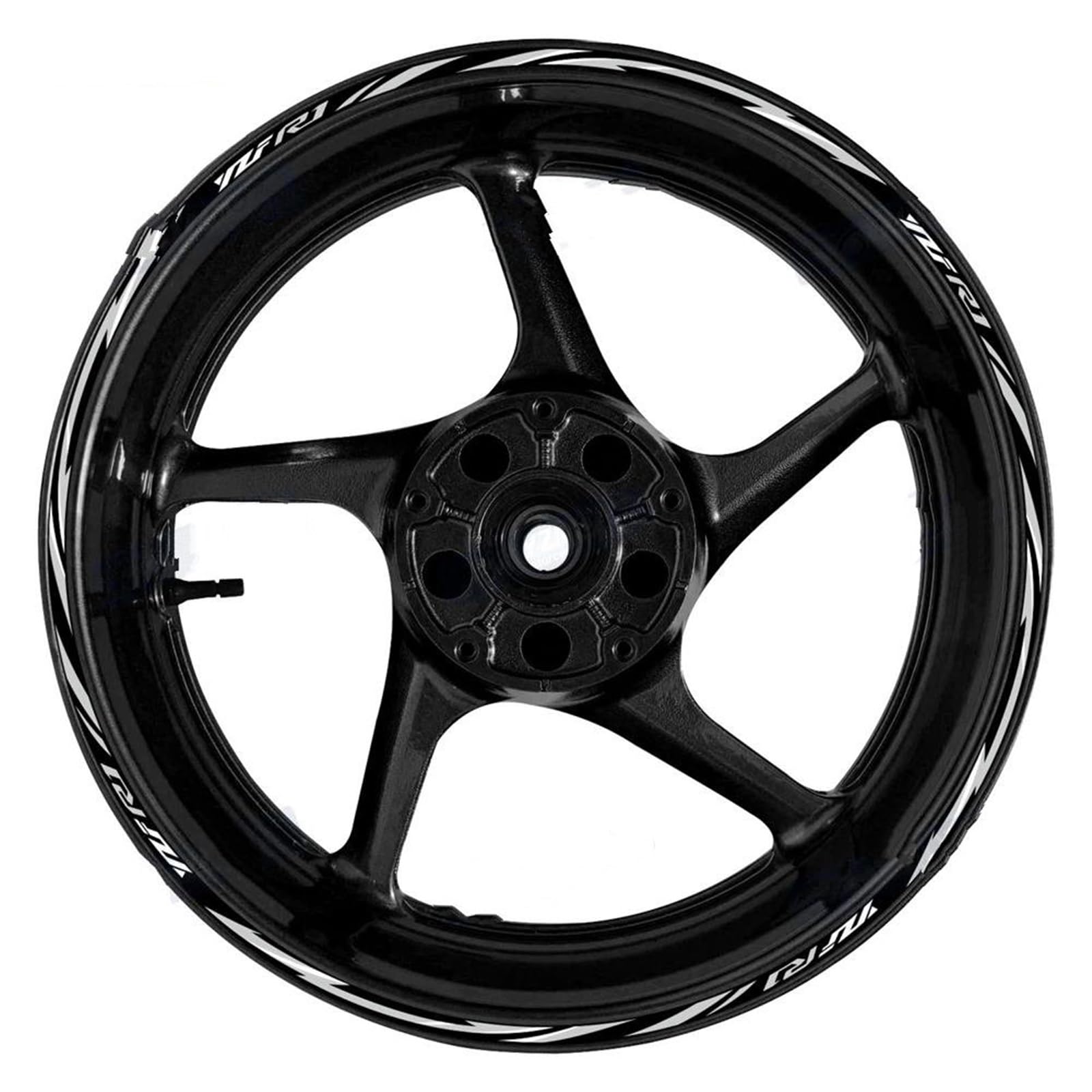 Motorcycle Front Rear Wheel Stickers for Yamaha YZF R1 Decorate Rim Motorbike Hub Tape Decal(Color4)