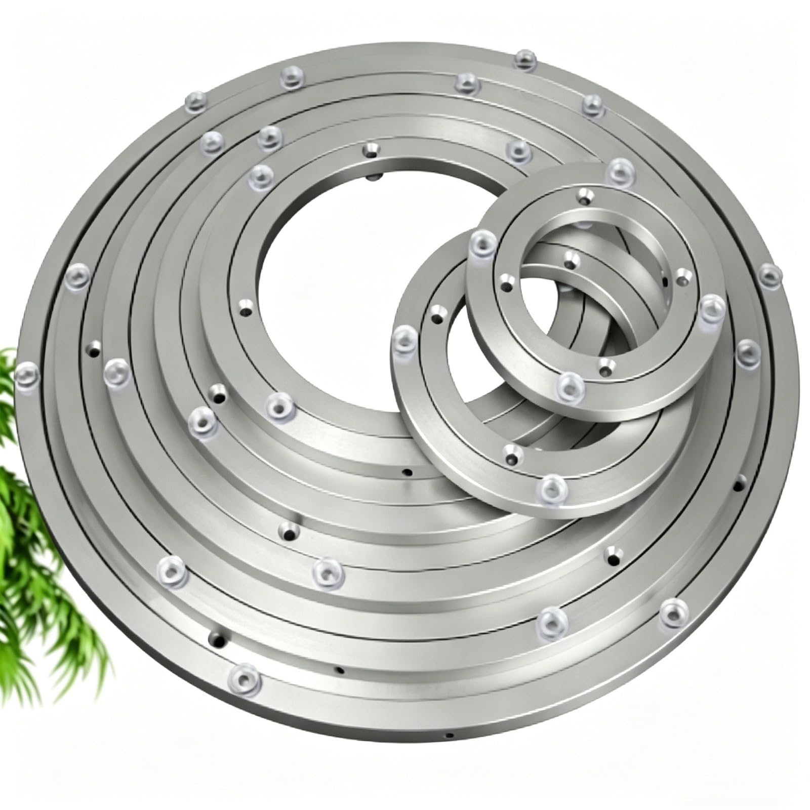 1pcs，Metal Rotating Turntable，Swivel Base Turntable，Aluminum Bearing ，Swivel Plate Hardware ，Silver，Round(680mm (27 inches))