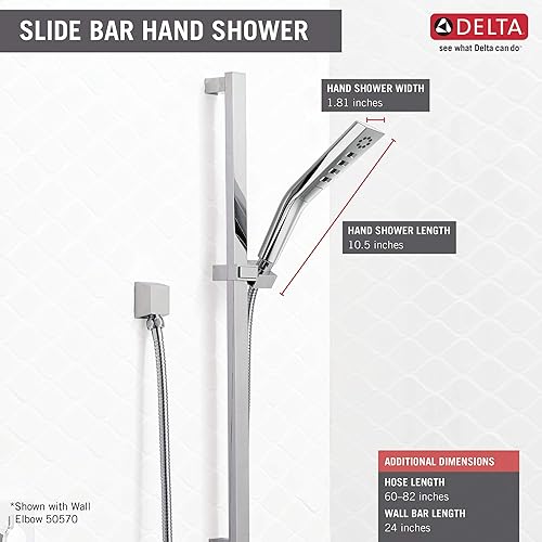 Miniatura 8 de DELTA FAUCET 51799-CZ-PR - Componentes de ducha universales, ducha de mano, bronce champán