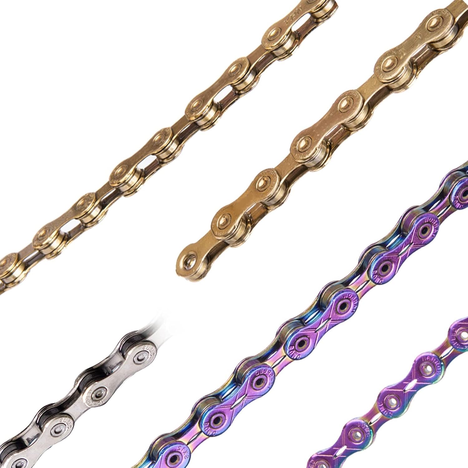 Bicycle Chain, MTB Road Bike 12 Speed Gold Chain Oil Slick 12v Golden 12speed