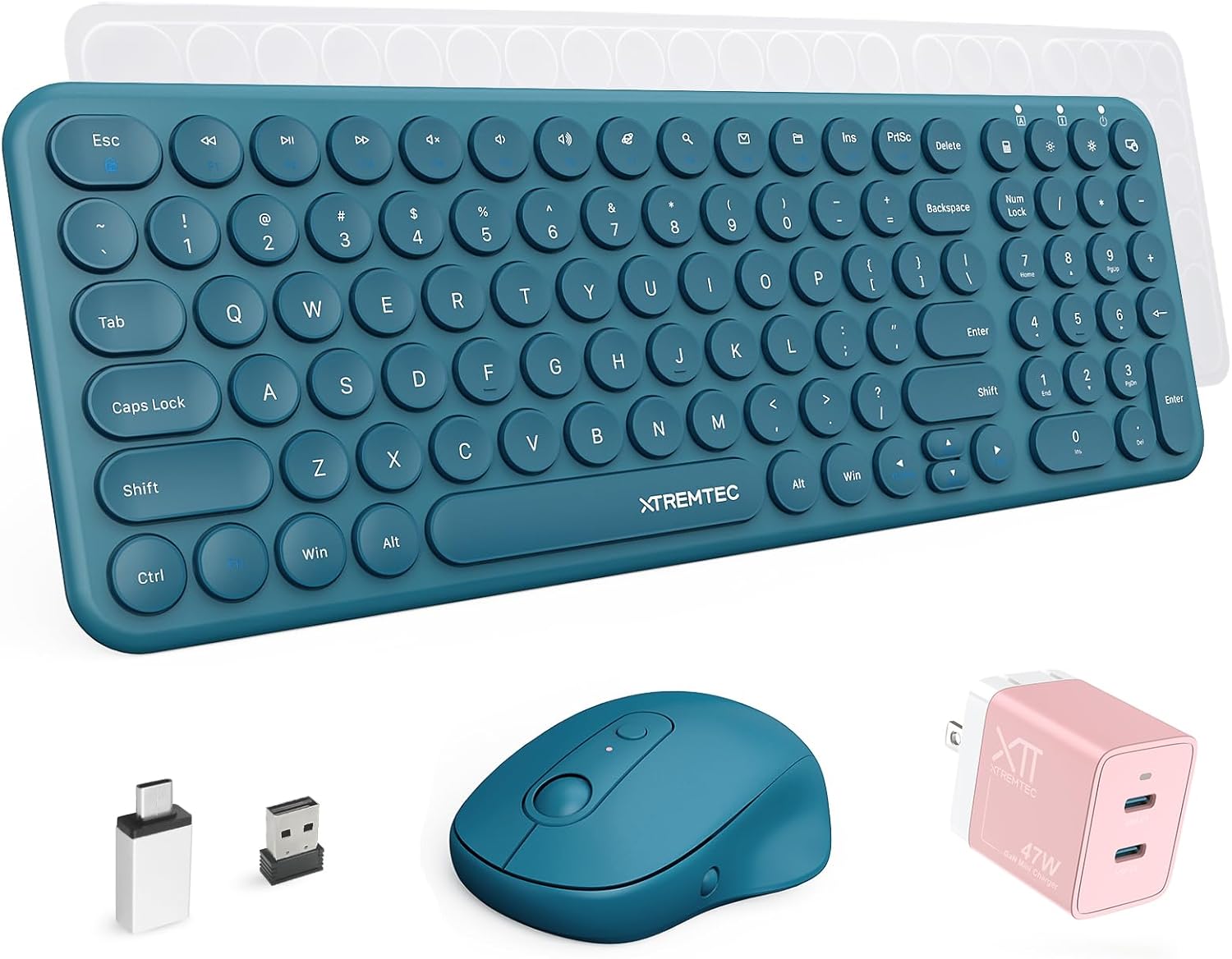 Amazon.com: XTREMTEC 2.4G Compact Slim Wireless Keyboard and Mouse ...