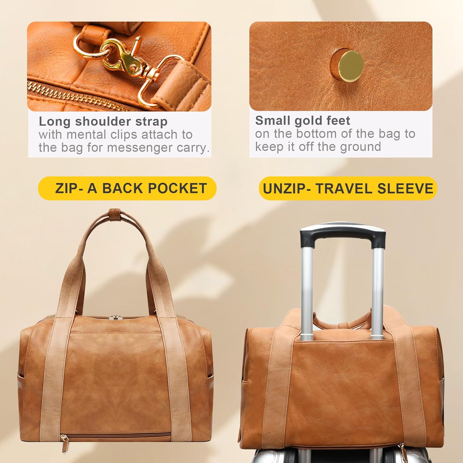 miss fong Diaper Bag Tote, Baby Bag,Leather Diaper Bag,Baby Tote Bag with 9 Pockets,Large Mommy Bag with Small Purse and Shoulder Strap,3 Insulated Pockets-Brown