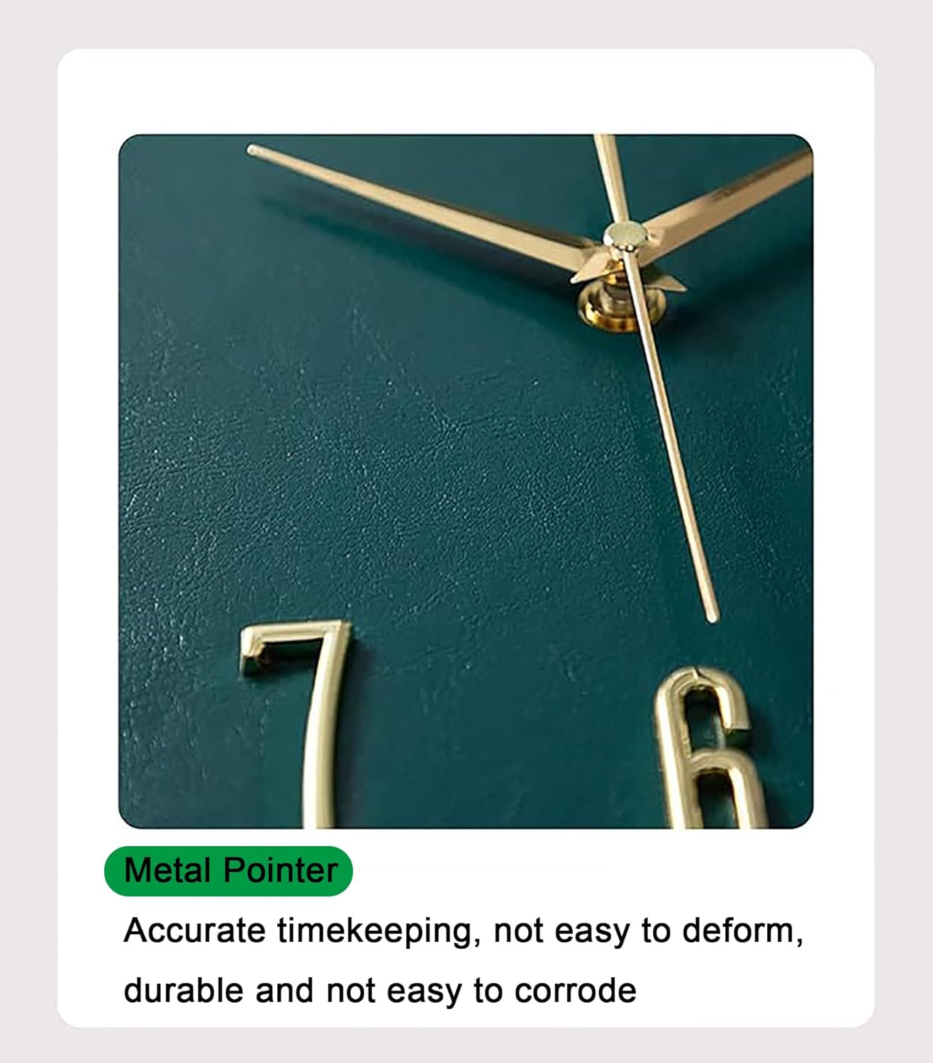 Modern Double Sided Wall Clock, Creative Wall-Mounted Clock, Large Non Ticking Hanging Clocks, Art Decor, Wall Decoration for Study Room, Bedroom, Living Room, Patio, Porch (White, 56×44cm)