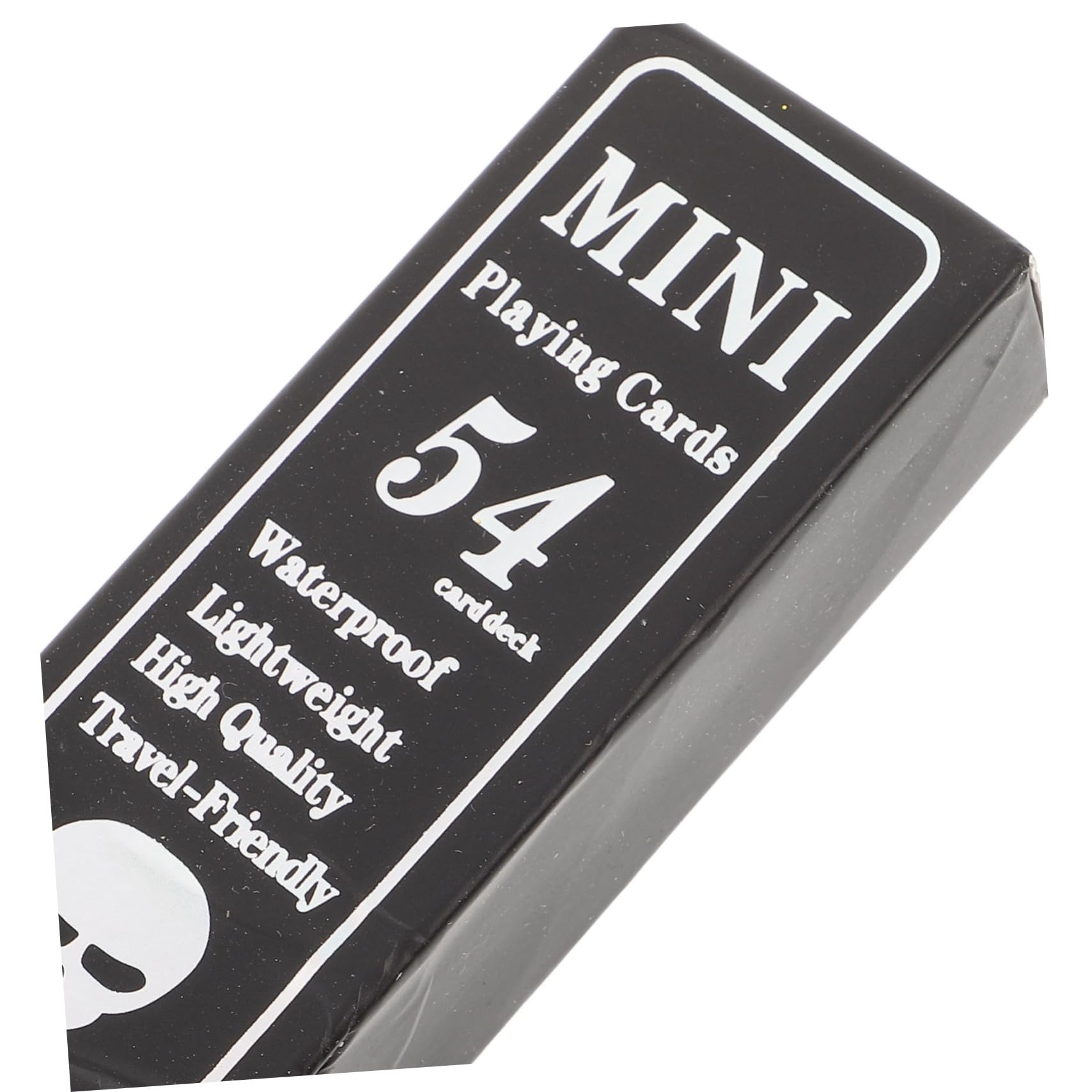 UPKOCH Jeu de Cartes à Jouer en Plastique PVC Noir Imperméable Motif Crâne, Solide et Créatif, pour Soirées et Divertissements Adultes