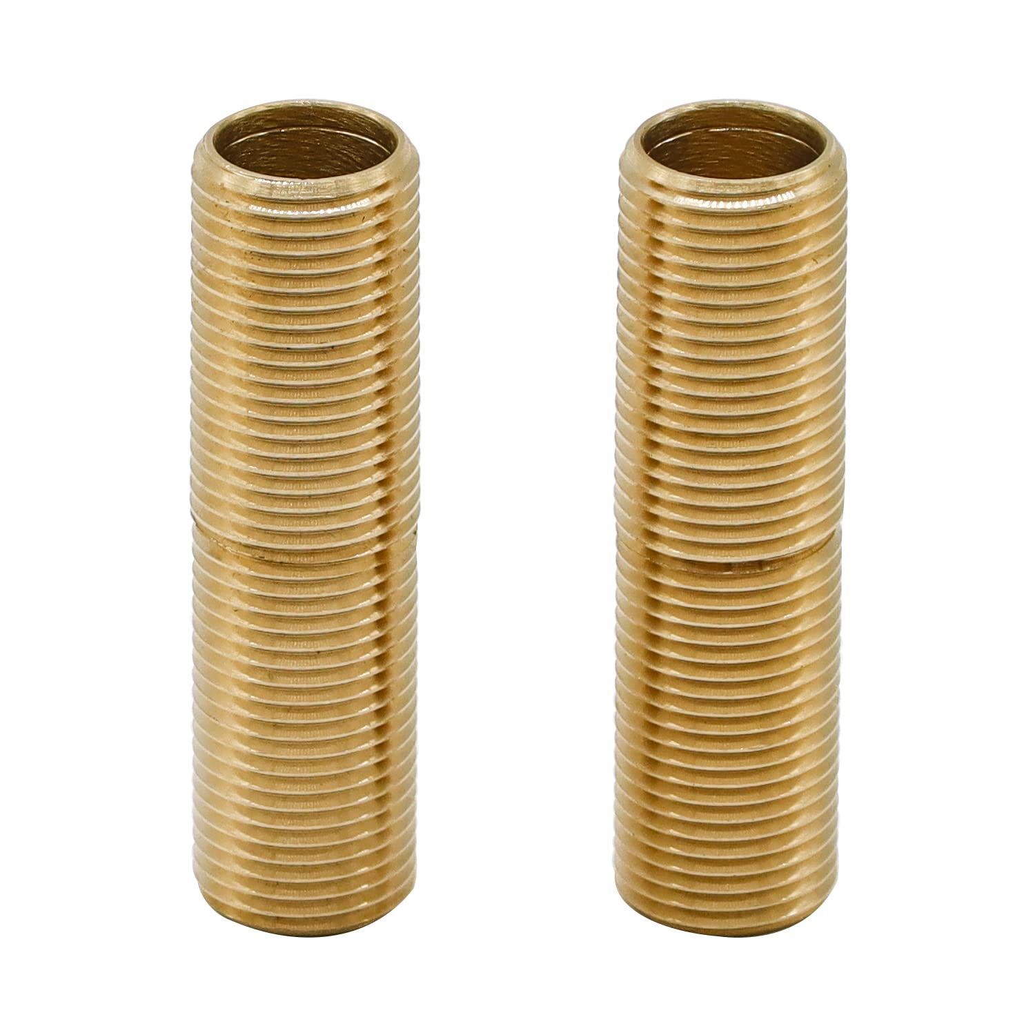 Adaptador de tubería de latón, rosca G macho de 1,27 cm a rosca NPT macho de 1,27 cm de longitud, sin costuras y a prueba de fugas (3 pulgadas de longitud)