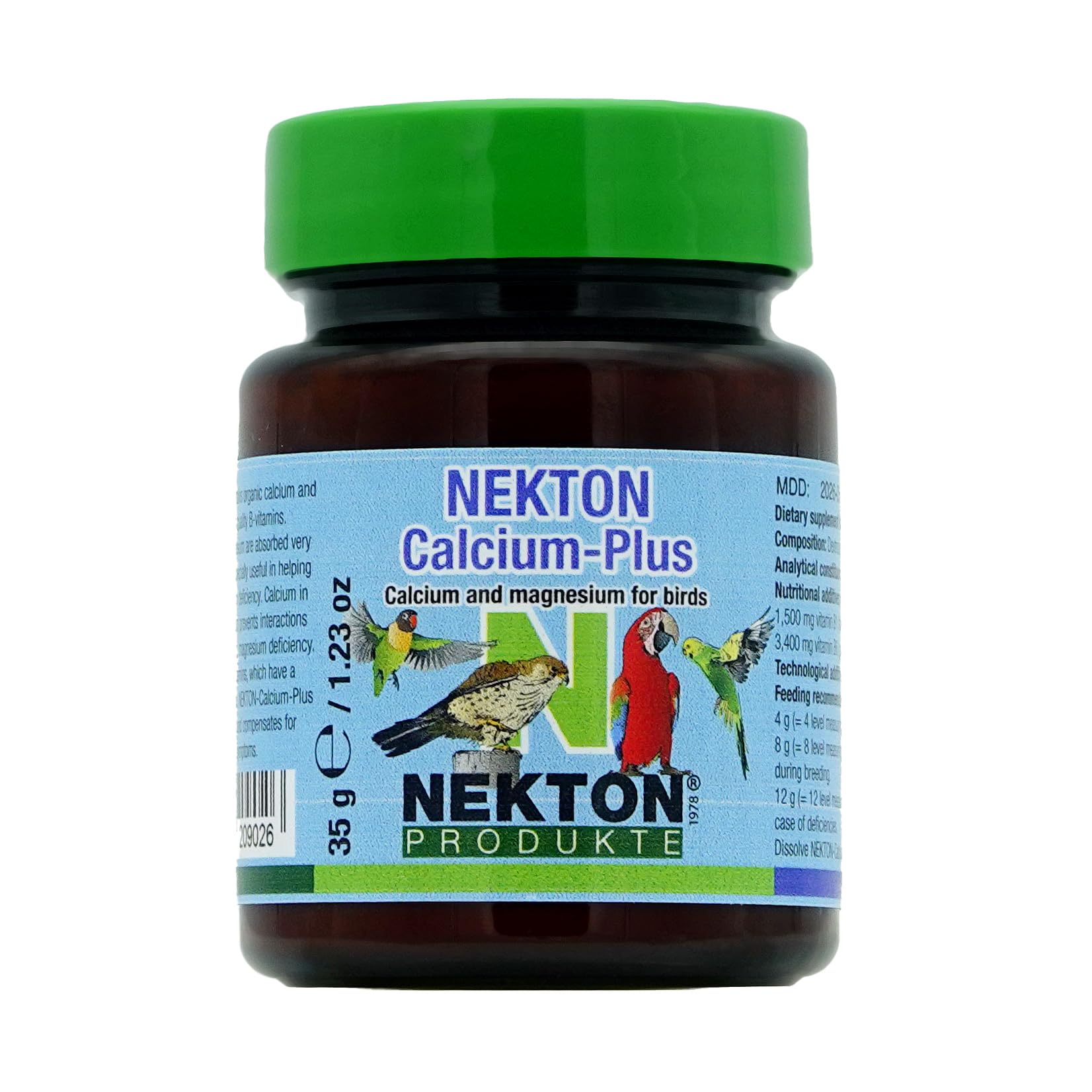 Nekton suplemento mineral para aves com cálcio e magnésio, 35 g