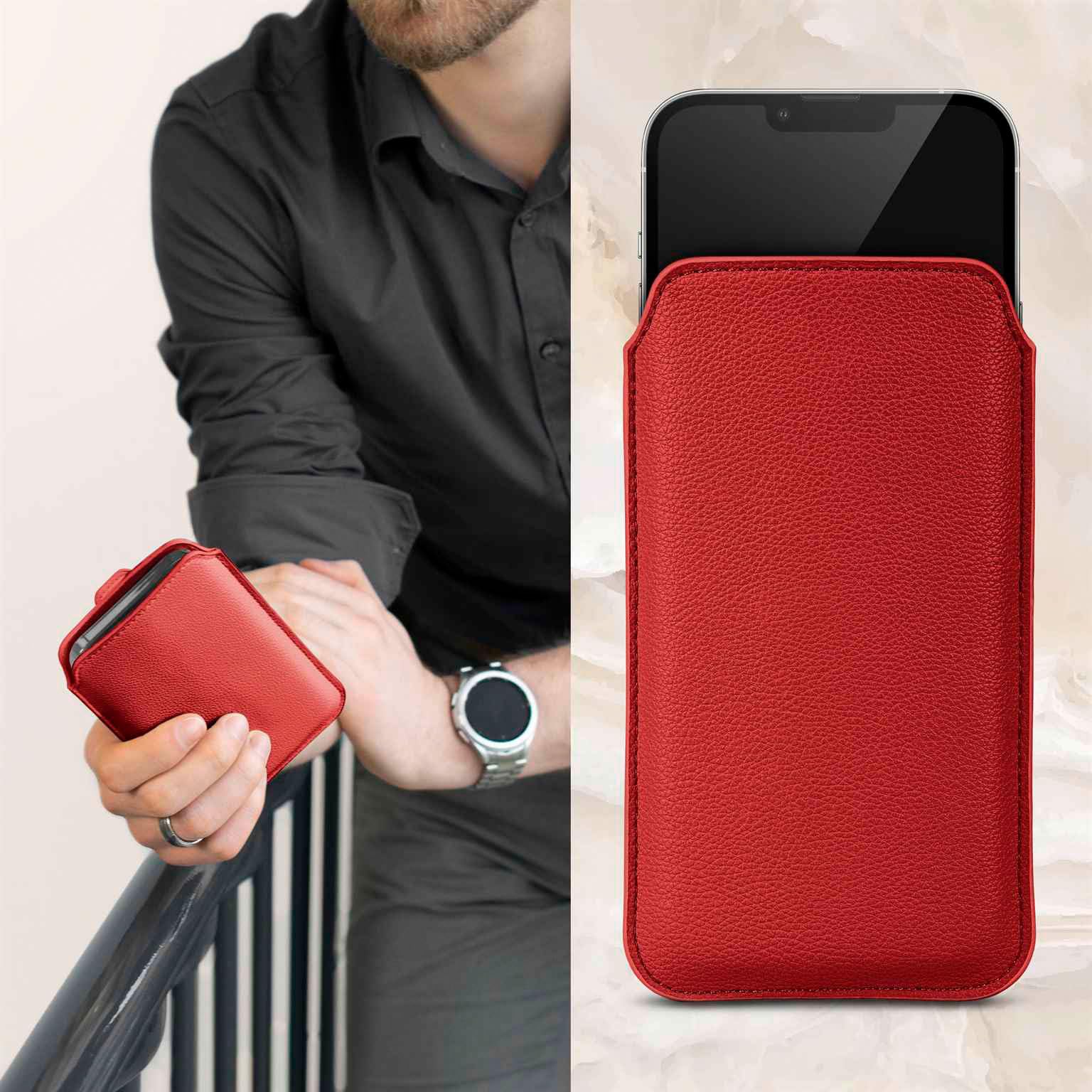 ONEFLOW Custodia impermeabile per Xiaomi Poco X6 | Touch & Camera Finestra + Cinturino e Passante per Tracolla Nero (Ocean Black