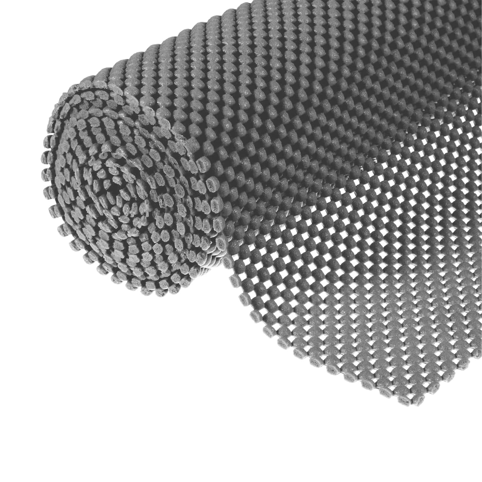 Sous-nappe rembourrée antidérapante en PVC super adhérente, réglable, 50,8 x 200,9 cm, tapis antidérapant de qualité supérieure pour planchers en bois dur et toute surface dure, gris