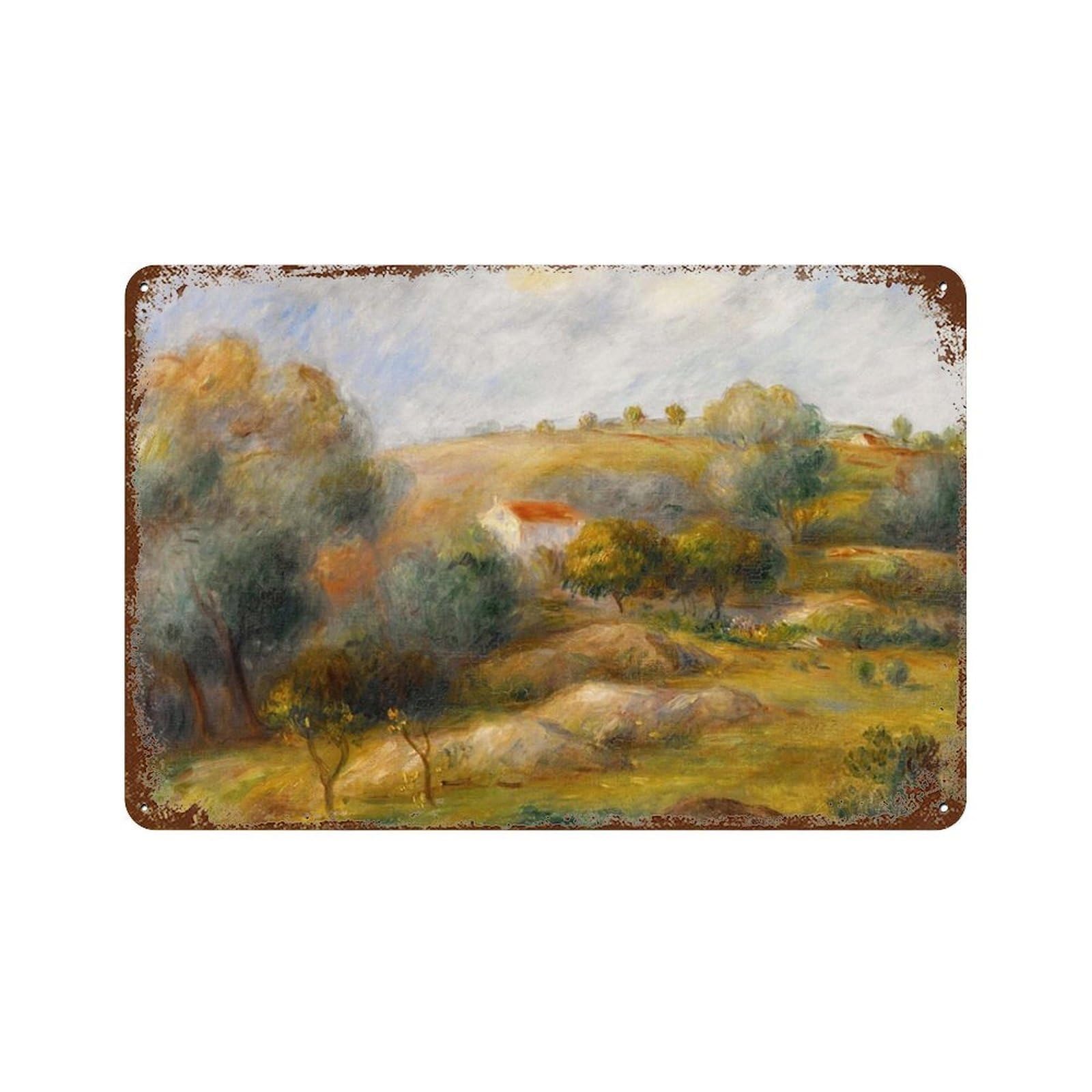 xiaoxiaoshen Cottage Country Vintage Painting Farmhouse Home Able Field Wall Decor Art Metal Tin Poster Modern Home Decor Art Home Bar Shop Decorations Vintage Sign 20x30cm