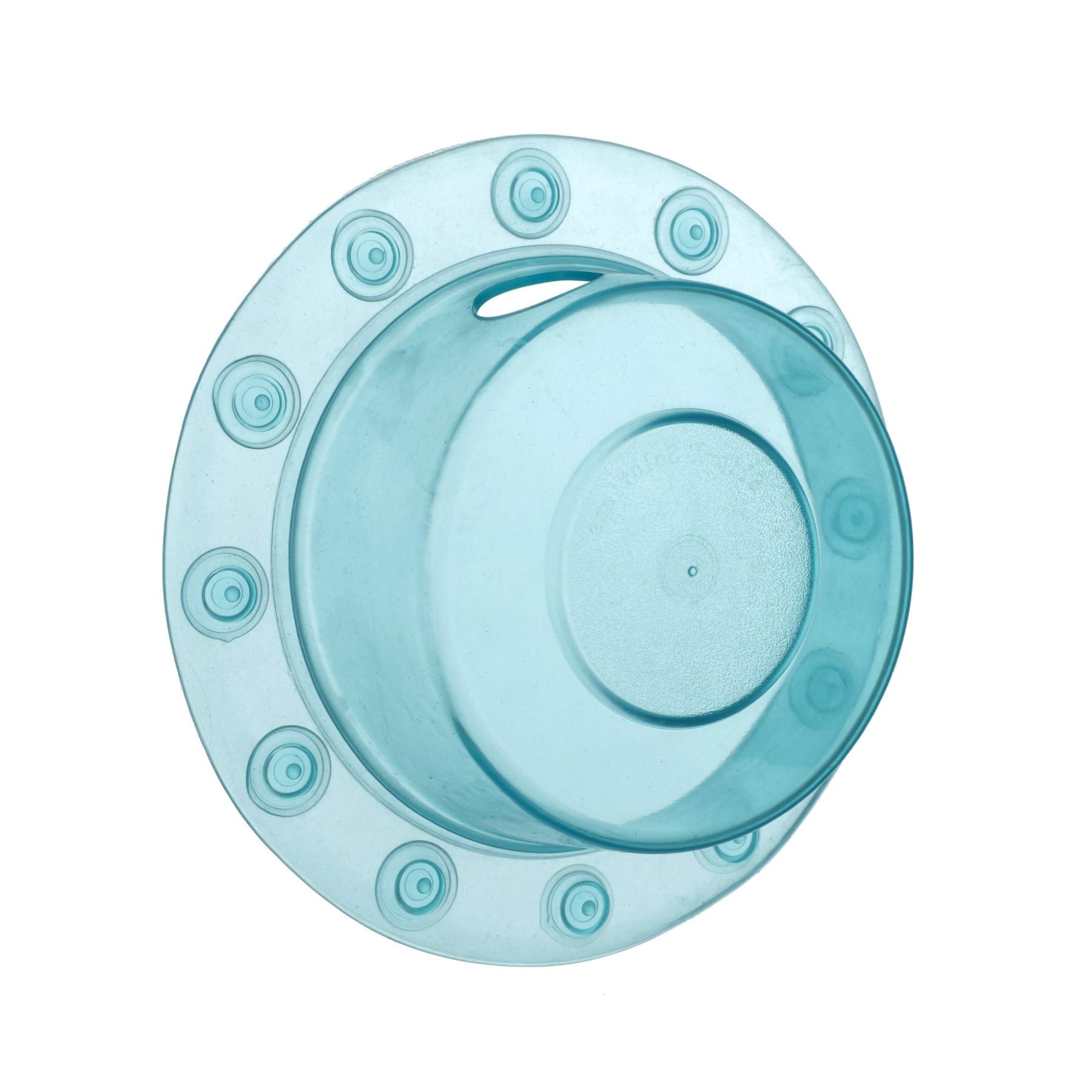 SlipX Solutions Bottomless Bath Overflow Drain Cover Adds Inches of Water to Tub for Warmer, Deeper Bath (Aqua, 4" Diameter)