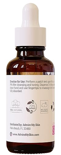 Miniatura 6 de Admire My Skin Suero Bakuchiol, alternativa natural de suero de retinol para la cara, suero facial antimanchas antienvejecimiento contiene aloe
