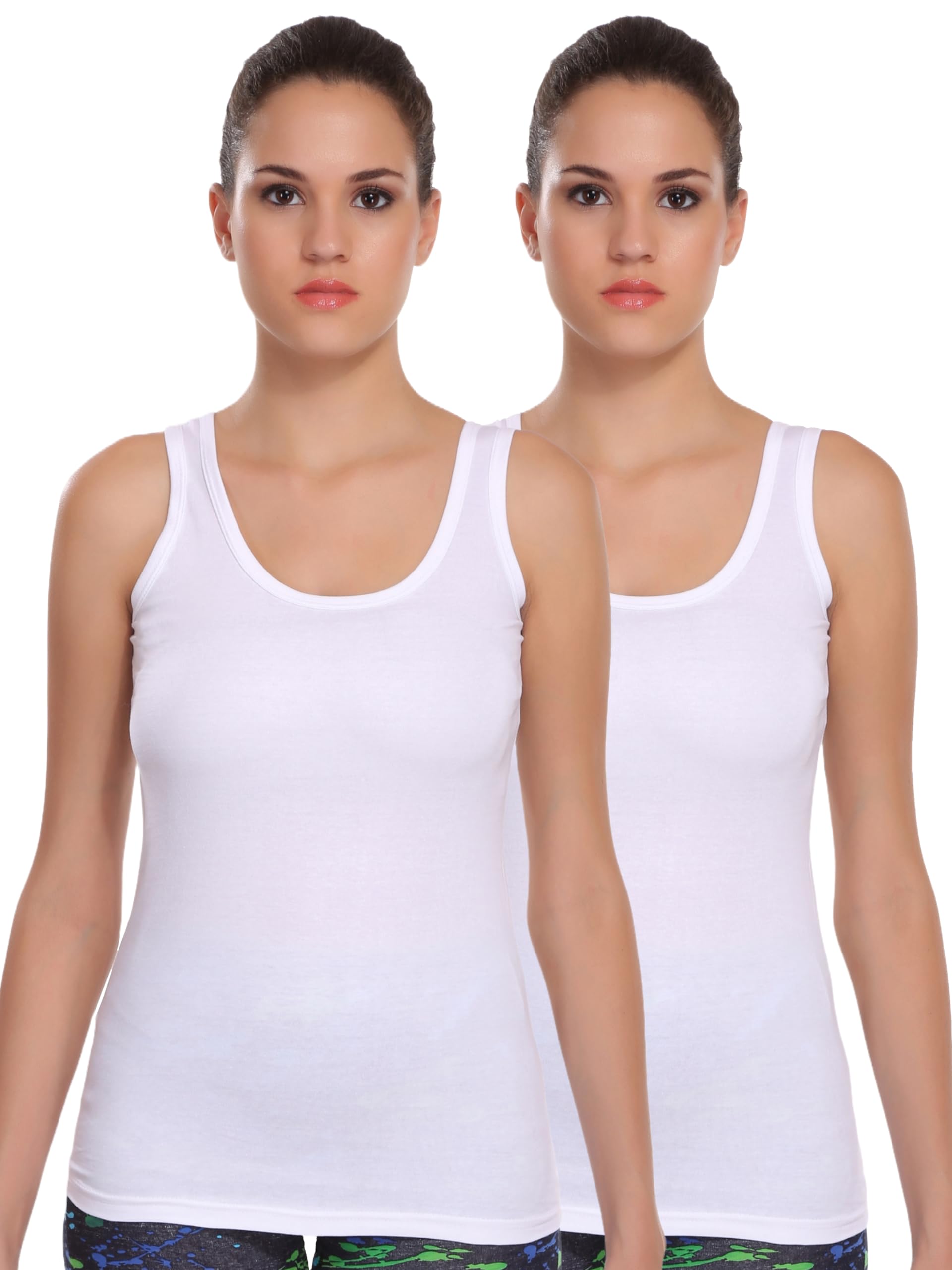 selfcare Women's Solid Cotton Blend Camisole and Tanks-picture-31