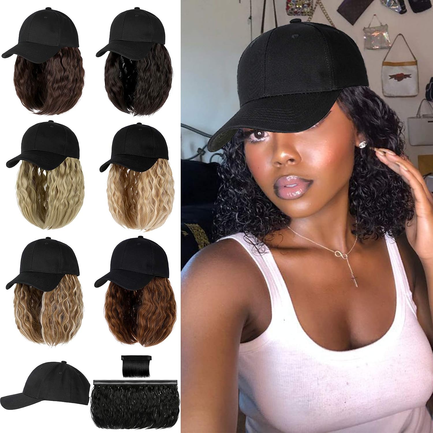 Qlenkay Baseball Cap with 14 inch Wave 