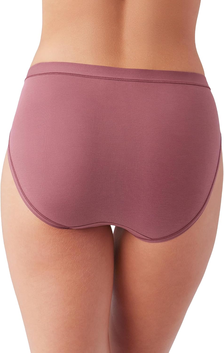 Wacoal Women's Understated Cotton Hi Cut Rose Brown, Large