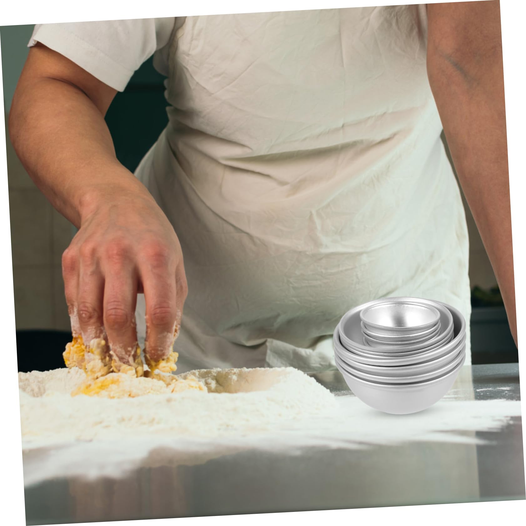 Moule Demi-boule en Alliage D’aluminium, Lot de 12 Pièces
