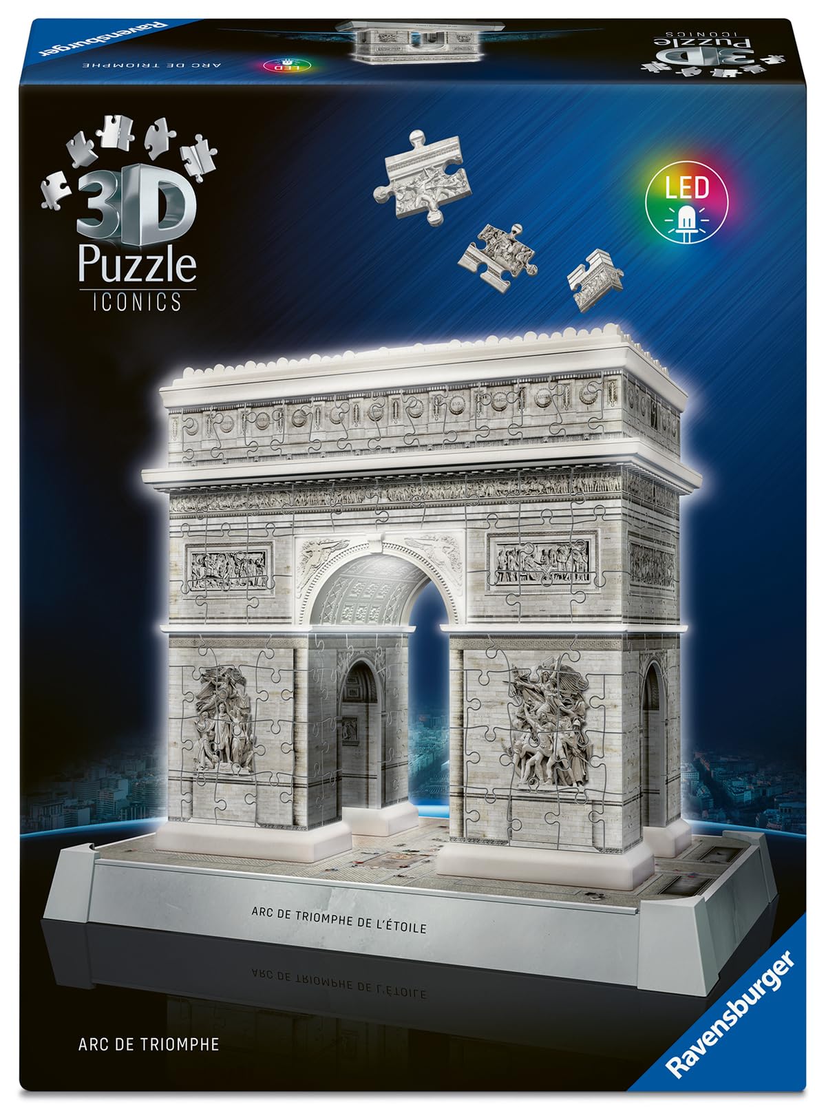 Puzzle 3D Arc de Triomphe Ravensburger 216 pièces avec socle LED - 7