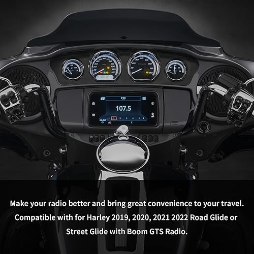 Miniatura 5 de TMAIRSUS Carplay Jumper compatible con Harley 2019 y versiones posteriores Plug-n-Play GTS Radio para Road Glide o Street Glide con Boom