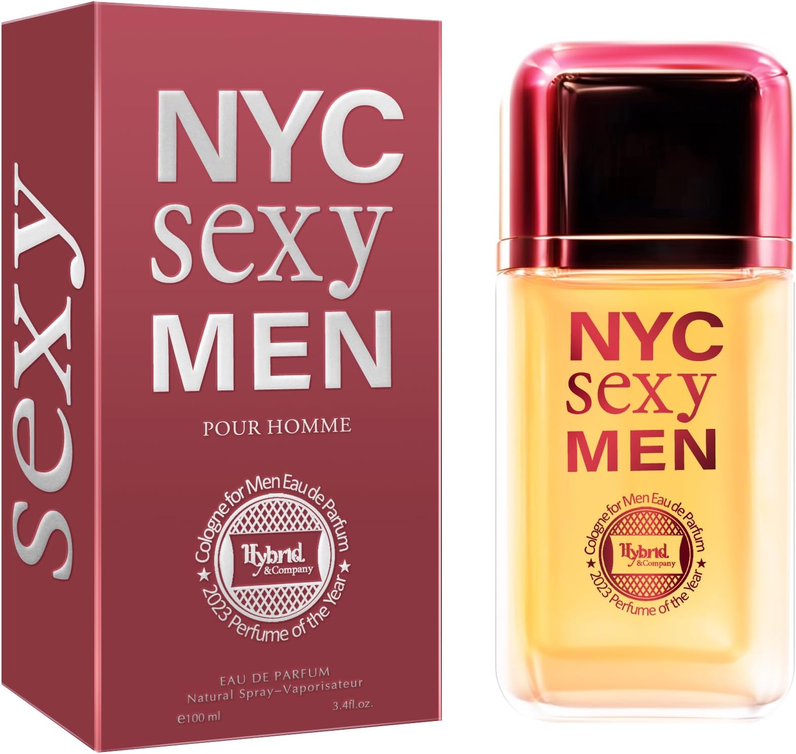 Hybrid & Company NYC Sexy Men Smooth and Mature Scent Charming Oriental Perfume,3.4 Fl Oz (packaging may vary)