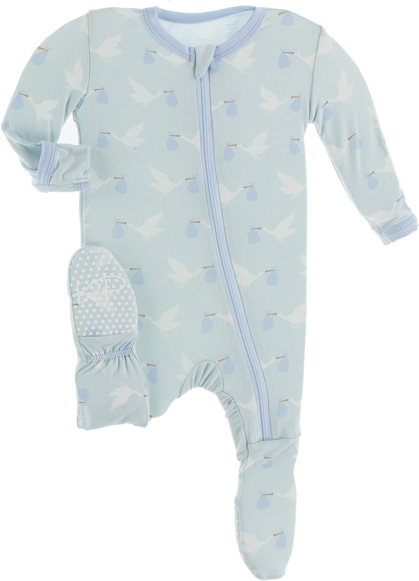 Kic Kee PantsHappy Birthday Footie with Zipper, Boy or Girl One-Piece, Super Soft Baby Clothes