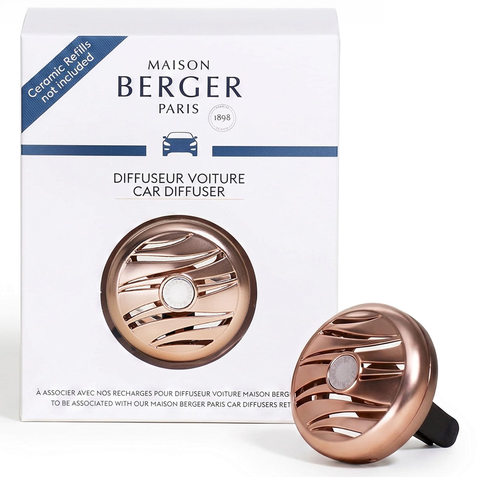 Maison Berger Rose Copper Lampe Berger Blissful Cuivre Car Fragrance Rose