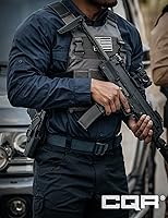 Vista 3 de CQR - cinturón táctico, cinturón resistente, estilo militar, correa de nailon, hebilla de liberación rápida.