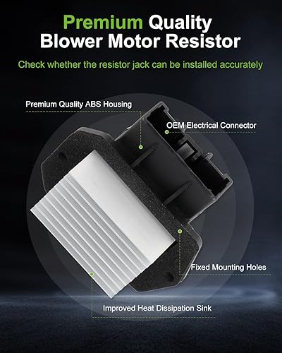 Miniatura 515 de SCITOO Resistencia de motor de ventilador HVAC para 2008-2013 para Chrysler 300/2008-2016 para Town & Country/2008-2010 para Dodge Charger/2008-2018