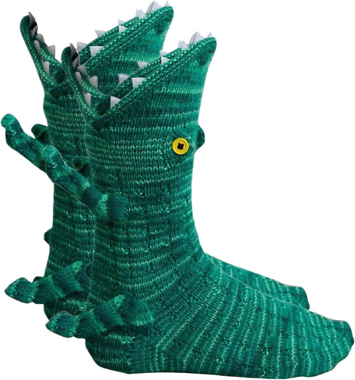 Funny Animal Socks for Women - Novelty Alligator & Shark 3D Knit Socks for Christmas