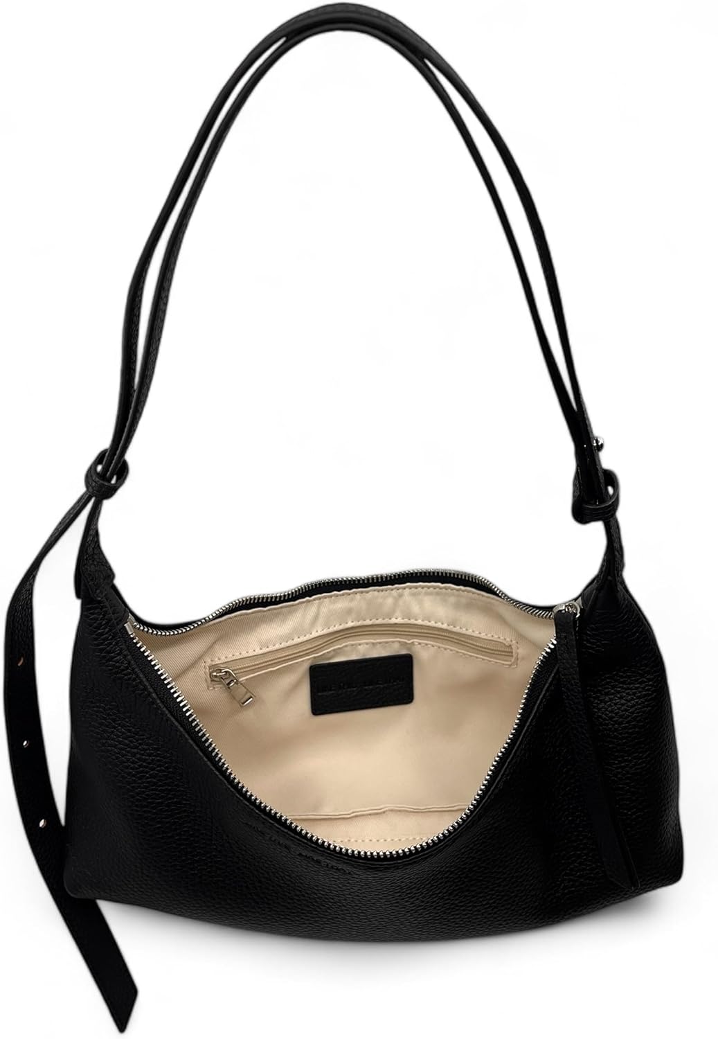 Everyday Genuine Leather Handbag for Women - Minimal Style with 2-Way Crossbody & Shoulder Adjustable Strap