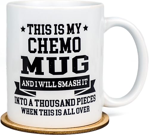 Taza de café This Is My Chemo de 11 onzas, regalos para el cáncer, taza de té de café con tratamiento de quimioterapia, paquete de cuidado de