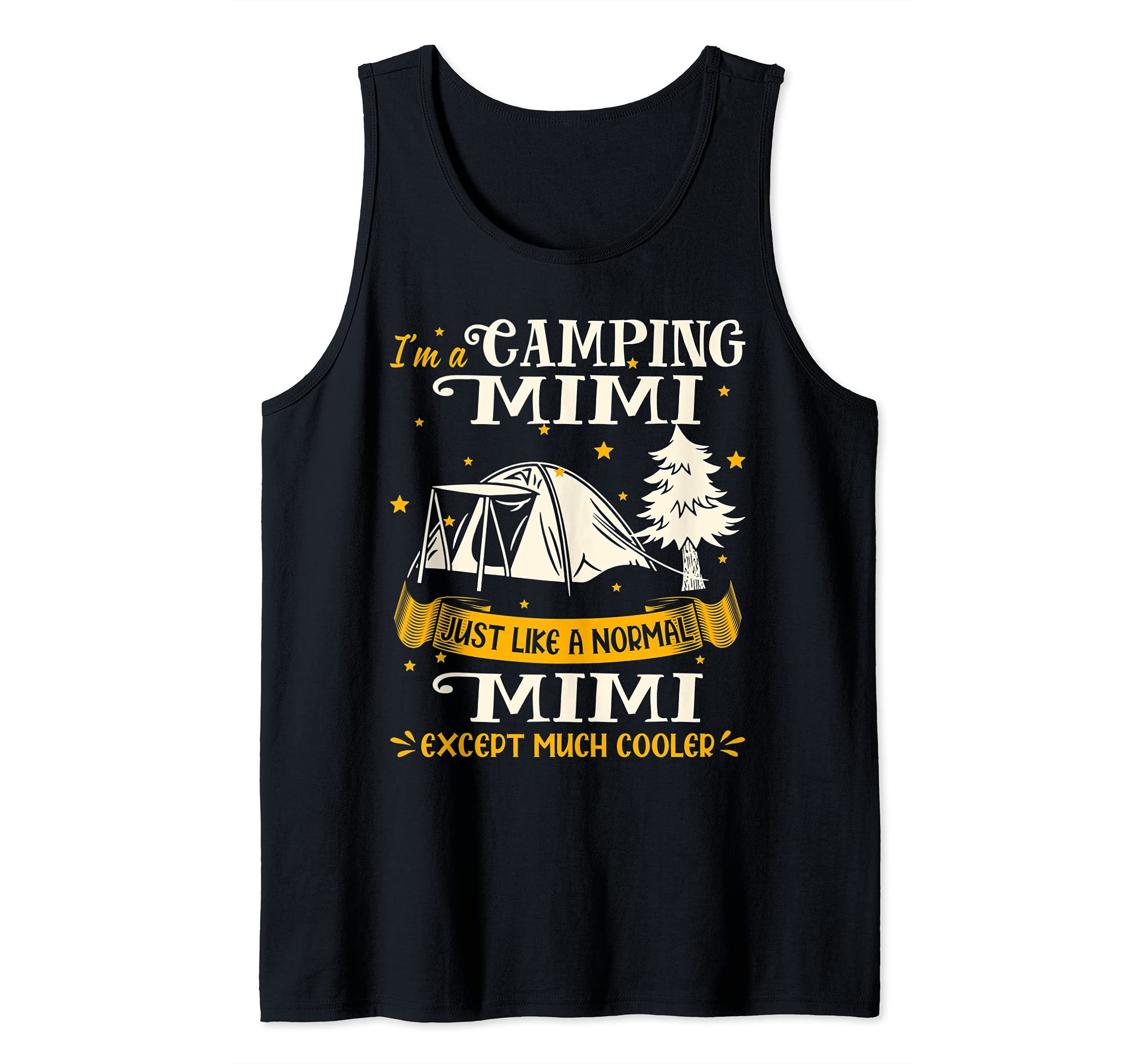 Camping Mimi Much Cooler Gift For Mimi Tank Top, Black, S