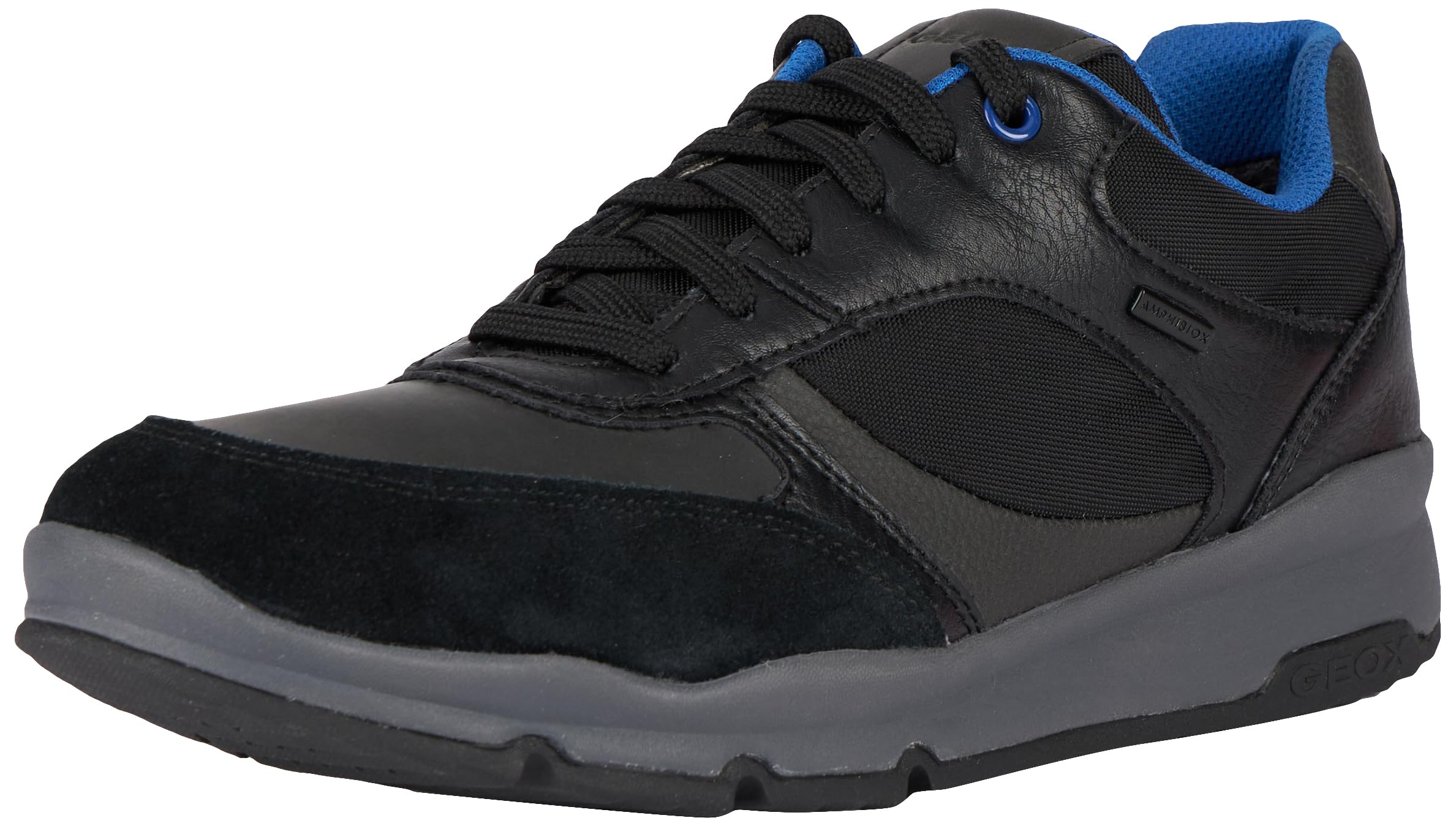 Geox Men's U Sandford B ABX A Sneaker, Black, 10 UK